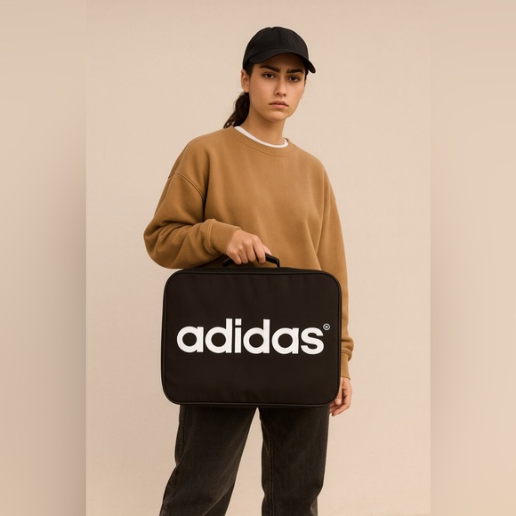 Vintage Adidas Hard Case Travel Bag — Rare West Germany Tag